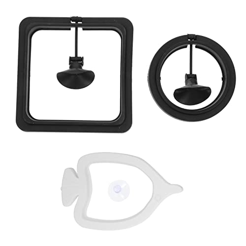 VILLFUL Aquarium-Zubehör 3er-Pack schwimmende Futterringe für Fische Futterkreise für Fische Saugnäpfe sicher zu reinigen von VILLFUL