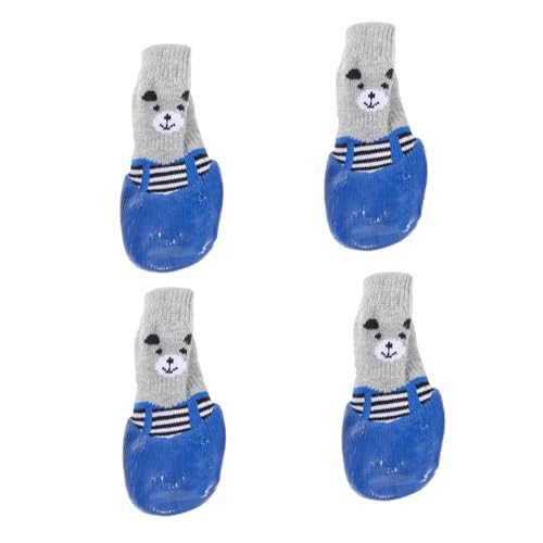 VILLFUL Atmungsaktive Haustiersocken aus Baumwolle wasserdichte Hundeschuhe entzückende Pfotenmuster Ersatzsocken für Hunde von VILLFUL