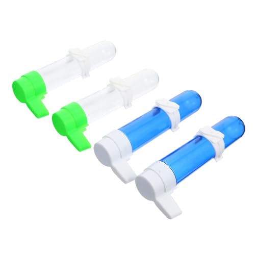 VILLFUL Kunststoff Vogel Trinkwasser Flasche 4PCS Automatische Haustier Vogel Feeder für Papagei Käfig von VILLFUL