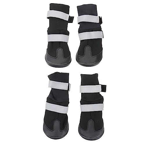 VILLFUL 4 Stück Socken Mit Katzenpfoten Welpenstiefel Für Kleine Hunde Stiefel Für Hunde Chihuahua-Schuhe Für Hunde Haustier Hund Winterschuhe Haustierschuhe Mittlerer Hund Samojede von VILLFUL