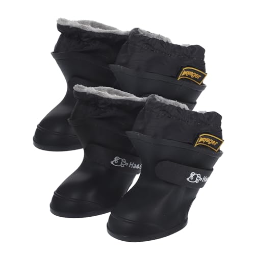 VILLFUL Hundeschuhe 4er Set Haustier Regenschuhe Nicht- und Bequeme Haustierschuhe von VILLFUL