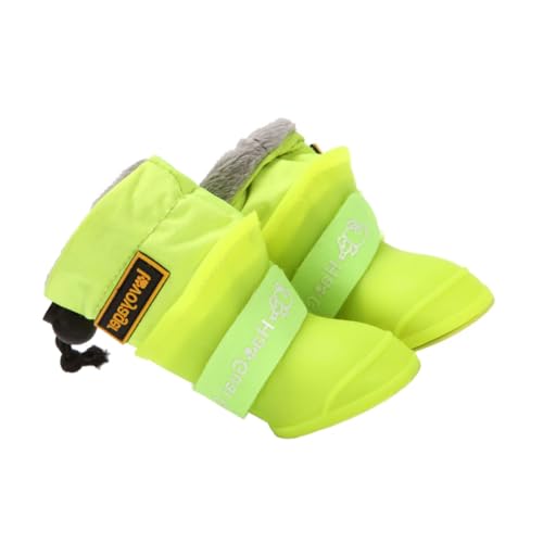 VILLFUL Hunde-regenschuh-Set 4-teilig Regenstiefel Für Mittelgroße Und Große Hunde Bequeme Haustier-Schuhe Für Draußen von VILLFUL