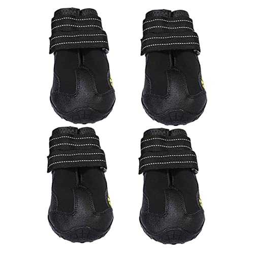 VILLFUL 4 Stücke Anti-rutsch Hundeschuhe Outdoor Dog Paw Protector Dog Atmungsaktive Schuhe von VILLFUL