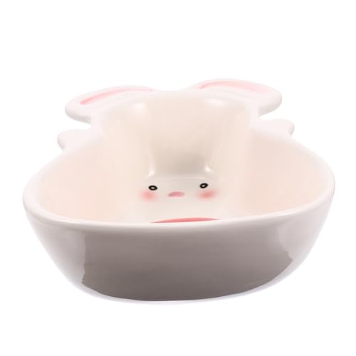 VILLFUL Dauerhafter Hamster Food Bowl Keramisches Kaninchen-lebensmittelgerichtsgericht Und Wasserschüssel Für Bunny von VILLFUL