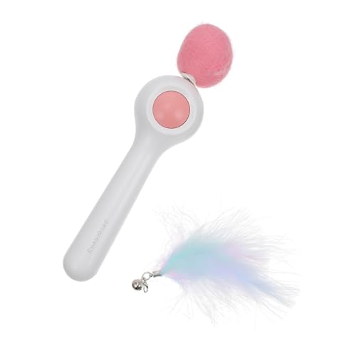 VILLFUL Einziehbare Katze Spielzeugkatze Zauberstab Katze Teaser Stick Catch Interaktives Licht Katze Spielzeug von VILLFUL