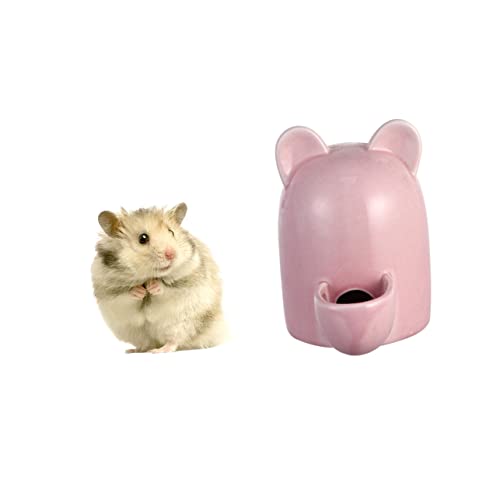 VILLFUL Futterautomat für Haustiere kleine Tier wasserflasche meerschweinchen Wasser Kätzchennäpfe für Futter u Ratte pet Supplies automatischer wasserspender Kaninchen trinkschale Rosa von VILLFUL