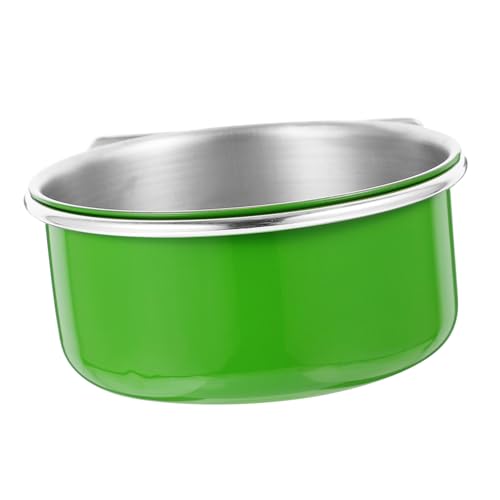 VILLFUL Futternapf für Papageien Becherhalter für Haustierkäfige Vogelkäfig-Wassernapf edelstahlschüsseln Stainless Steel Bowl Futternapf für Vogelkäfige Wassernäpfe für Papageienfutter von VILLFUL