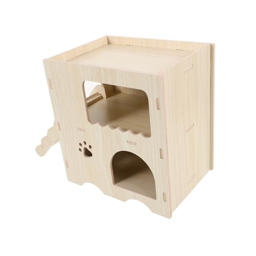VILLFUL Hamsterhaus Aus Massivholz Kleines Versteck Schlafhaus Für Haustiere Hölzernes Spielzeug Hamsterholzhaus Hamsterversteckhütte VILLFUL Hamsterhaus Aus Massivholz Kleines Versteck Schlafhaus Für Haustiere Hölzernes Spielzeug Hamsterholzhaus Hamsterversteckhütte von VILLFUL