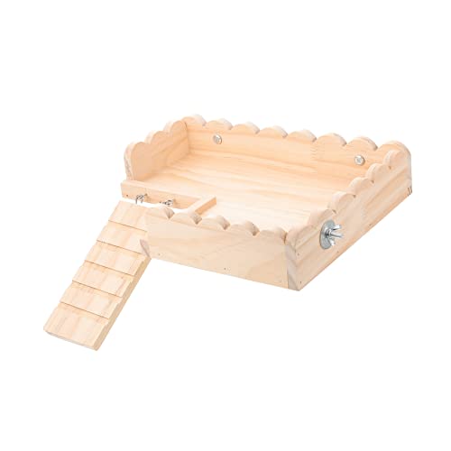 VILLFUL Hamster-Spielzeug Hamster Spielzeug hamsterspielzeug Meerschweinchen Spielzeug Plattform für Hamsterleitern Spielzeuge Plattform für kleine Haustiere Hamsterplattform aus Holz von VILLFUL