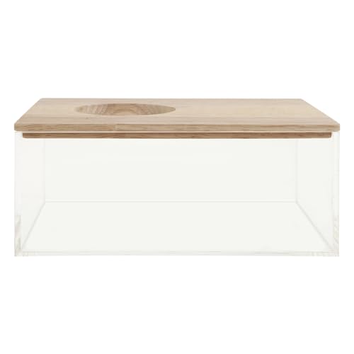 VILLFUL Hamster Toilette Hamster transparente badewanne Haushalt Sandbad Hase klar Hamster klo Hamster sandbad Zubehör für Aquarien Haushalt Chinchilla Badewanne Hamsterbadewanne hölzern von VILLFUL