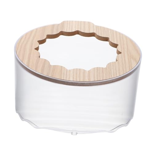 VILLFUL Hamster Toilette Hamsterbad Hamsterverstecke Hamster-Sandbadehaus Wannen Hamster klo Hamster sandbad Spielzeug Hamsterversteck Rattenklare Badewanne ABS， Transparent von VILLFUL