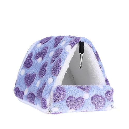 VILLFUL Hamsterkäfig Schweinekäfig Hamster-Hängematte Hamsterwinter Ratten abziehbar groundsheet Schlafsack kleines Tierbett Baumwollnest Igel Tasse umarmen Babytasche Rohr Violett von VILLFUL