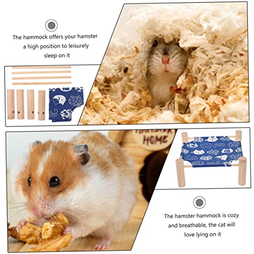 VILLFUL Hamsternest Schlafbett für Hamster Haustier Spielzeug Meerschweinchen-Hängematte Meerschweinchenzubehör hamsterbett kleintierhaus Heimhängematte für Hamster Haustierbett Baumwolle von VILLFUL