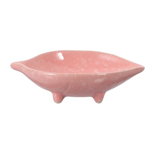 VILLFUL Hamsterschale aus Keramik Futternapf für Hasen Essen Essen Platte pet Water Bowl keramikschüsseln Hundenapf kleines Haustier geschmeidig Igelschale aus Keramik Rosa von VILLFUL