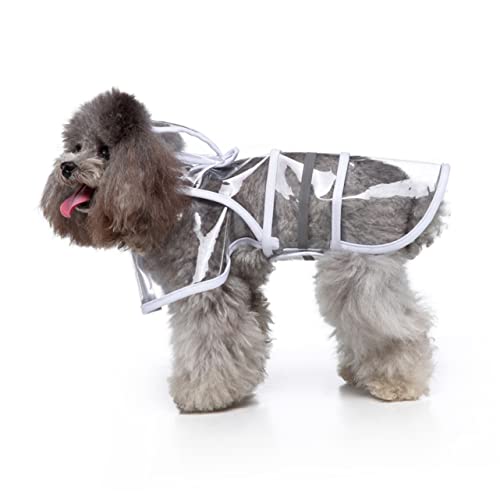 VILLFUL Haustier Hundeoverall Reflektierender Regenmantel Für Haustiere Regenmantel Für Hunde Reflektierende Regenbekleidung Für Haustiere Regenjacke Mit Kapuze Für Haustiere von VILLFUL