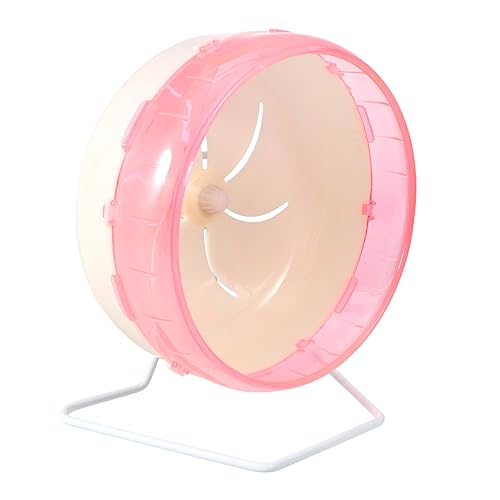 VILLFUL Laufrad für Haustiere Eichhörnchen-Spielzeug Laufrad für Haustiere Spielzeug Tierspielrad 22 cm Rosa sicherer Kunststoff Übung für Haustiere von VILLFUL