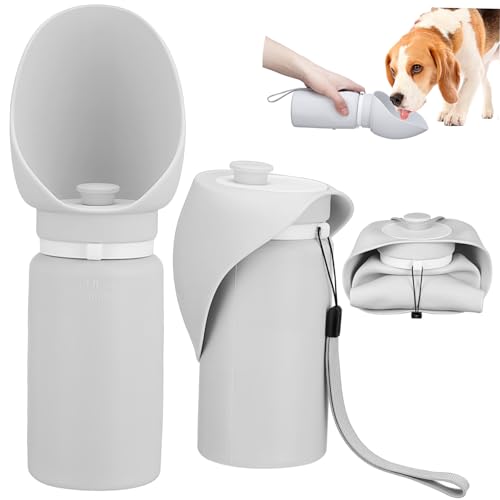 VILLFUL Haustier Trinkbrunnen Hunde Wasserspender Outdoor Haustier Wasserflasche Hunde Wasserflasche Tragbarer Hunde Wasserflaschenspender Reise Hunde Wasserhalter Haustier von VILLFUL