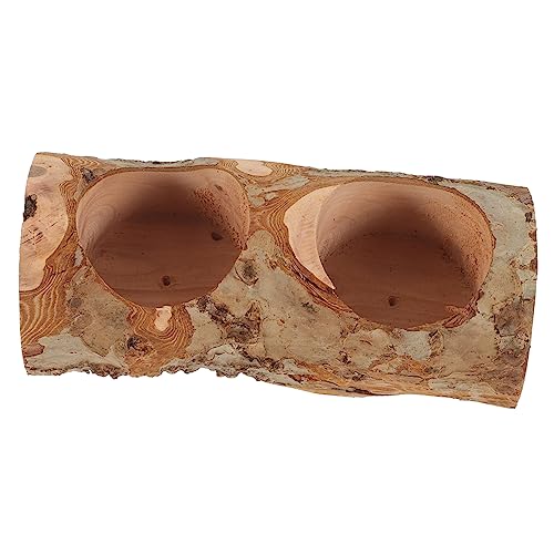 VILLFUL Haustier-holznapf Rattenfutter Futternapf Für Welpen Futterschale Für Vögel Halter Für Ringschalen Kleiner Futternapf Für Haustiere Futternapf Für Kaninchen Tierfutter Apfelholz von VILLFUL