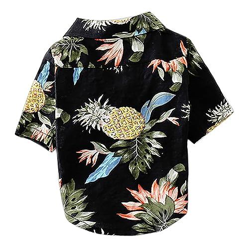 VILLFUL Haustierbluse Hundeshirt Hundekleider für kleine Hunde hawaiianisches Kostüm Hundehemden Buddha Aquarium Dekorationen Welpen-Shirts Sommerhemd für Haustiere Welpenkleidung der Hund von VILLFUL