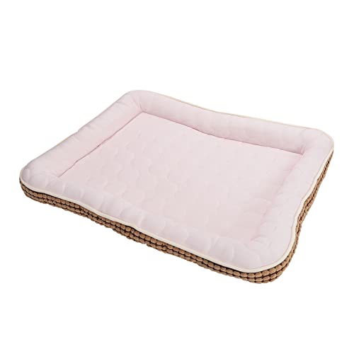 VILLFUL Haustiermatte Haustierkühlung Hundebett für draußen hundebox pad Coole bettchen für Hunde Outdoor-Decke Schlafbett für Welpen Haustierbett Schlafbett für Haustiere Baumwolle Rosa von VILLFUL