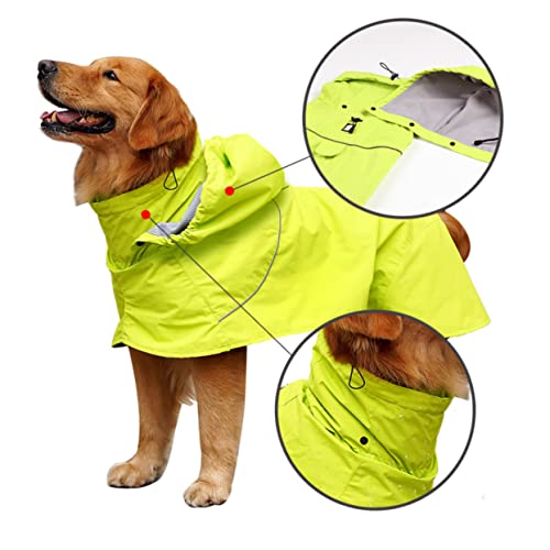 VILLFUL Hund Regen Slicker hunderegenmantel Regenjacken für Hunde Hund+Regenmantel Haustier Regenmanteljacke Nylon-Hunderegen Regenmantel für Haustiere Großer Hund mittlere bis große Hunde von VILLFUL