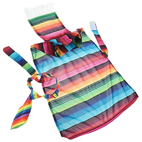 VILLFUL Hunde-Cape-Kleidung mexikanisches Hundehalsband Dekoration für Hundepartys lustige hundekostüme Verstellbarer Hundeponcho Haustier-Party-Poncho Cinco de Mayo Hundekostüm Vlies von VILLFUL