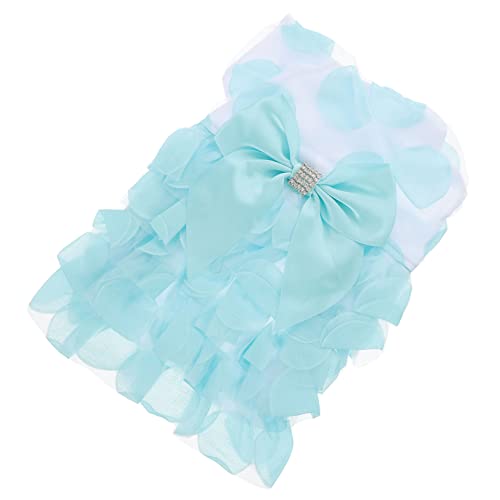 VILLFUL Outfits für Hunde Haustierkleidung Tutu-Kleid Dackel Hundekleidung Haustier Hund Tutu Rock Bowknot Himmelblau M Größe von VILLFUL