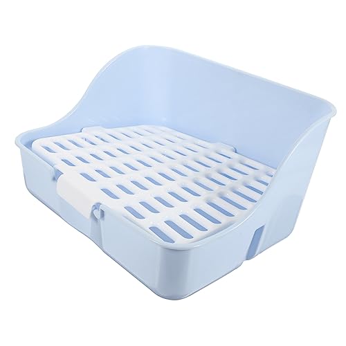 VILLFUL Kaninchen Wurf Box Haustier Toilette Töpfchen Trainer Tray Ecke Kleine Tiere Wurf Box von VILLFUL