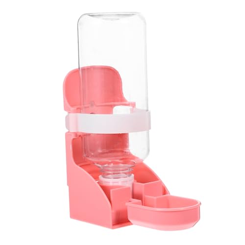 VILLFUL Kaninchentrinker Hamster Trinken Meerschweinchen Wasserspender Hundewasserspender Für Kiste Wasserspender Für Katzen Und Hunde Automatisches Hamsterwasser Wasserflasche Pp Rosa von VILLFUL