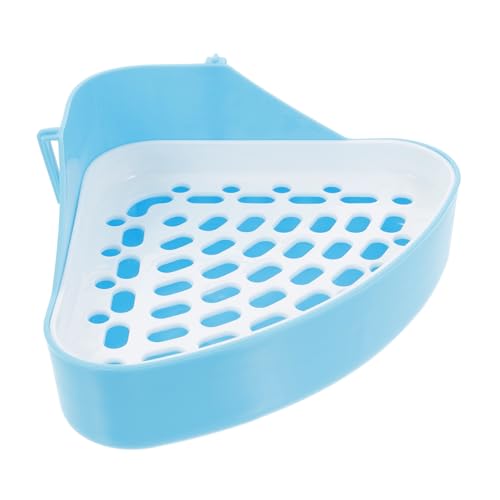 VILLFUL Kasten Haustier Urinal Töpfchen Tierstreu Kaninchen-Toilettenbecken Hamster klo kaninchentoilette Mülleimer Katzenklos kleines pinkel Toilette Haustier dreieckiges Töpfchen von VILLFUL