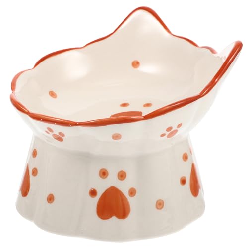 VILLFUL Katzennapf Dog Bowl dogbowl katzenfutter Matte Katzen zubehör cat Food mat Hundenapf Katzengericht Erhöhter Katzenfutterautomat Mehrzwecknapf für Haustiere Tierfuttermittel Keramik von VILLFUL