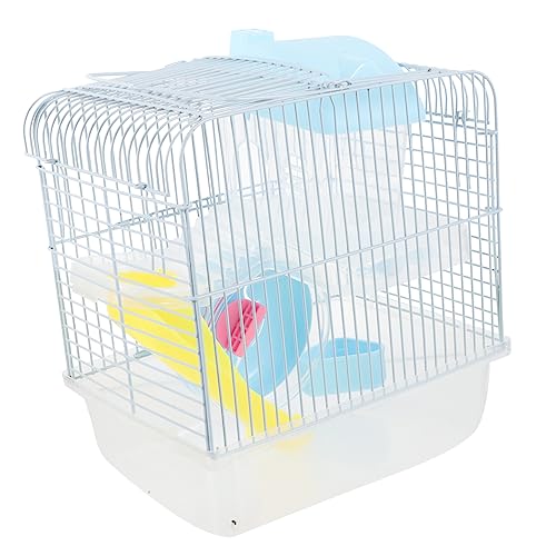 VILLFUL Kleiner Hamsterkäfig Hamsteraquarium Vogelreiseträger Hamstervilla Hamsterhaus Rattenkäfig Hamsterlebensräume Meerschweinchenkäfig Igelvilla Hamsterträger Zubehör Haustier Plastik von VILLFUL