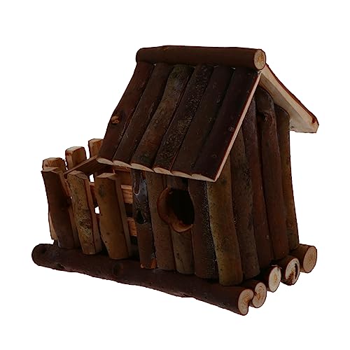 VILLFUL Kreativer Hamster Haustier Nest Holz Chinchilla Vogelhaus Igele Schlafende Bett von VILLFUL