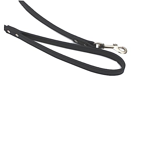 VILLFUL Schlanke Und Robuste Hundeleine 130 cm Pu-Material Schwarz Für Hunde Und Welpen von VILLFUL