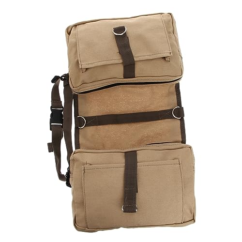 VILLFUL Hundetragetasche Khaki Robuste Canvas Hundetasche Für Reisen Camping Und Wandern Rucksack Für Mittelgroße Und Große Hunde Ideal Für Outdoor Abenteuer Und Ausflüge von VILLFUL