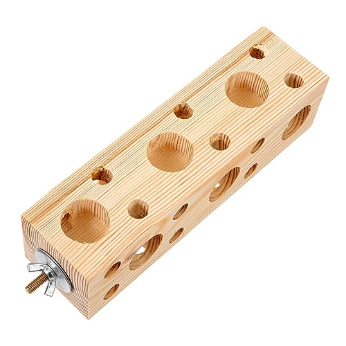 VILLFUL Papageien Kauspielzeug Aus Holz, Äste, Vogelständer Für Papageien, Sitzstange Für Vogelkäfig, Papageienständer, Sitzstange Für Papageien, Spielzeug Für Vogelkäfig, Ständer Für von VILLFUL