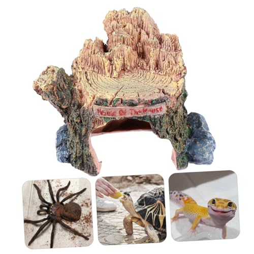 VILLFUL Reptile Golden Hamster Shelter Cave Turtle Klettertreppe Fake Tree House von VILLFUL