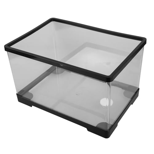 VILLFUL Aquarium Aus Acryl Betta-fischschale Pflanze und Lebensraum für Schildkröten Dekoratives Aquarium-Set Zur Entspannung Im Innenbereich von VILLFUL