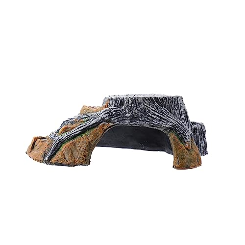 VILLFUL Reptil Uvb Plattform Dekorative Klettern Hideout Cave Aquarium Schildkröte Ornament Robust von VILLFUL