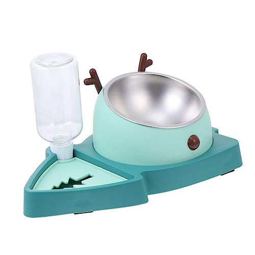 VILLFUL Futternapf für langsames Fressen für Haustiere automatischer Wasserspender Futternapf für Hunde und Katzen 3-in-1 PP-Edelstahl 355 ml großes Fassungsvermögen von VILLFUL