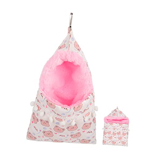 VILLFUL Warmer Hamster-Hängematten-Poncho-Schlafsack Dickes Material Meerschweinchenbett für Käfig Chinchilla-Zubehör von VILLFUL