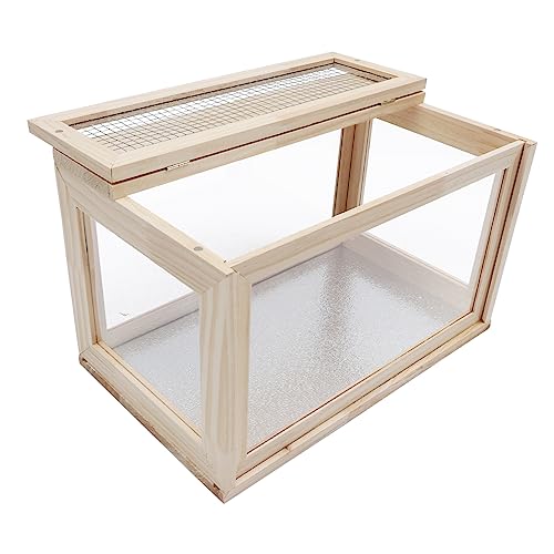 VILLFUL Holz Hamster Hideout Nest Box Acryl Haustier Lebensraum Tier Ruhen Spielzeug von VILLFUL