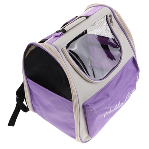 VILLFUL Transparente Haustiertasche Outdoor-Welpenträger Reisetasche für Katzen tiertransporttasche Atmungsaktive Haustiertragetasche Seesäcke für unterwegs Katzenbehälter Katzenträger PVC von VILLFUL