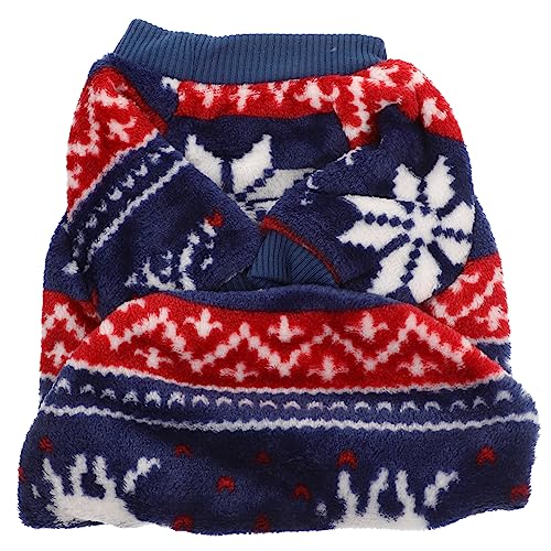 VILLFUL Gepolsterter Hundemantel Jacke Hundetuch Haustier-Strickwaren Für Die Weihnachtsfeier Bequem Und Atmungsaktiv M Weihnachts-hundekleidung von VILLFUL