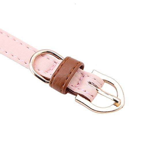 Blumen mit Fliege, schön und modisch 1 Stück verstellbares Hundehalsband, Party zeigt Haustierhalsband für Katzentiere(pink, 1.3*34cm) von VINGVO