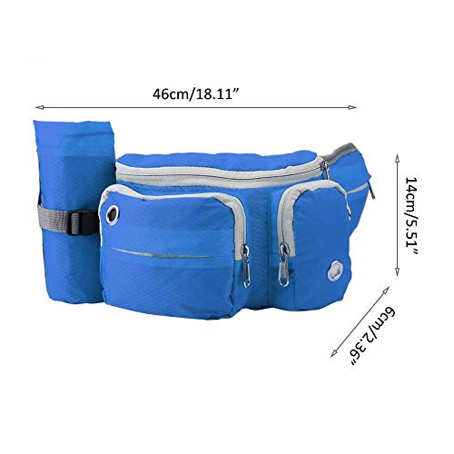 Hundetrainingstraining Hundetasche, Hundetraining Leckerli Taschen Trainingstaschen Running Leash Pack Pet Bag, 18.11 * 5.51 * 2.36 Spender Taillentaschen für Haustiere Cat(Blue) von VINGVO