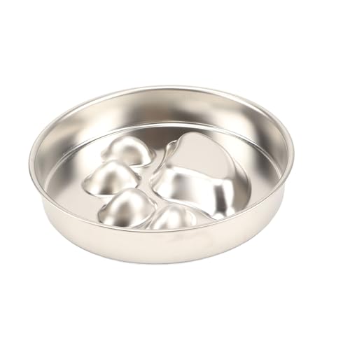 Slow Feeder Hundenapf, Edelstahl rutschfeste Hundefutterschalen, Fun Bloat Stop Pet Bowl Hund Wassernapf für kleine & mittelgroße Hunde zum Verlangsamen des Essens (B) von VINGVO