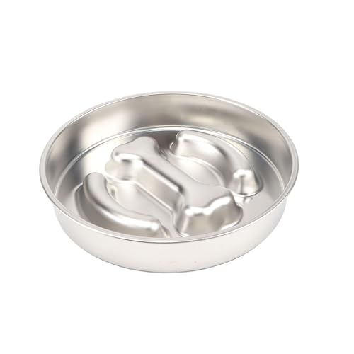 Slow Feeder Hundenapf, Edelstahl rutschfeste Hundefutterschalen, Fun Bloat Stop Pet Bowl Hund Wassernapf für kleine & mittelgroße Hunde zum Verlangsamen des Essens (C) von VINGVO