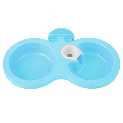 VINGVO Hängende Tiernahrung Wasserdarm, Tiernahrung Wasserdarm, 3 Farben 9,7 * 3,9 * 1,4 PP Schüssel Feeder für Haustier Katze Hund Welpe für Hund Katze Haustiere nach Hause(Blue) von VINGVO