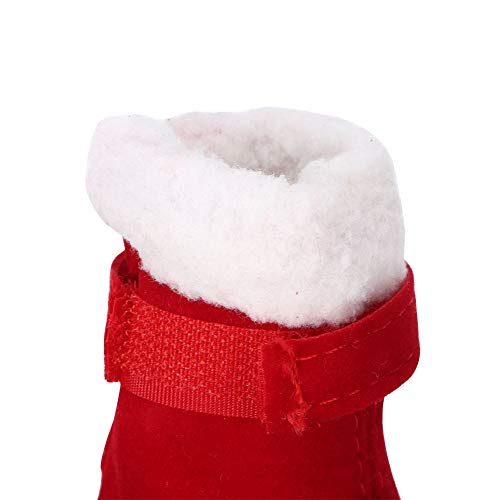 VINGVO Hund Weihnachtsschuhe, Pet Cotton Cat Weihnachtsschuhe, Schneeschuhe für alle Dog All Cat(No 4) von VINGVO